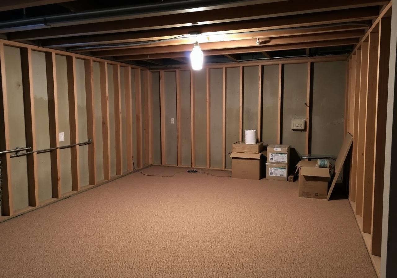 Ashford Basement Media Lounge — before